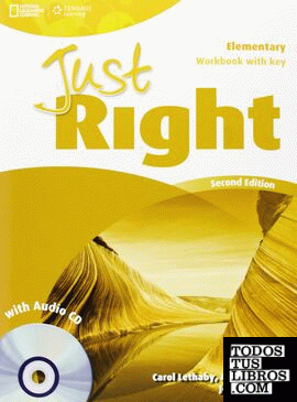 JUST RIGHT ELEMENTARY EJERCICIOS+KEY+CD