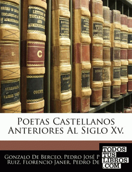 Poetas Castellanos Anteriores Al Siglo Xv.