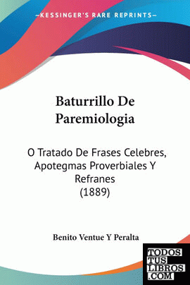 Baturrillo De Paremiologia