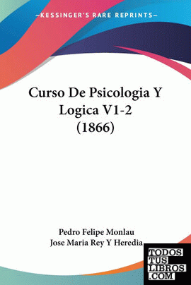 Curso De Psicologia Y Logica V1-2 (1866)