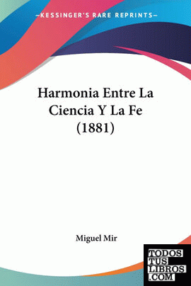 Harmonia Entre La Ciencia Y La Fe (1881)