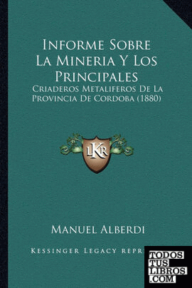 Informe Sobre La Mineria Y Los Principales