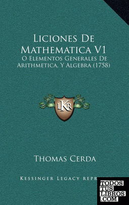 Liciones De Mathematica V1