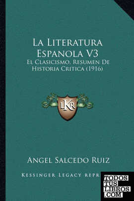 La Literatura Espanola V3