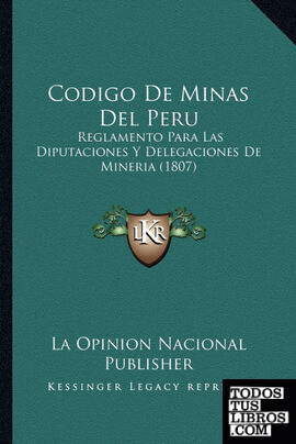 Codigo De Minas Del Peru