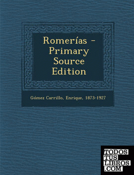 Romerias - Primary Source Edition