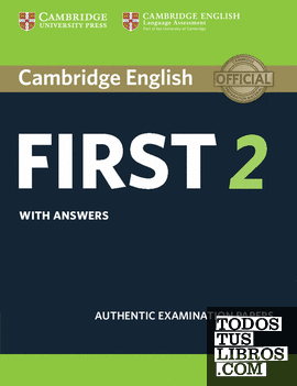 Cambridge English First 2 Student's Book with answers
