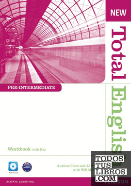 NEW TOTAL ENGLISH PRE-INTERMEDIATE WORKBOOK WITH KEY AND AUDIO CD PACK