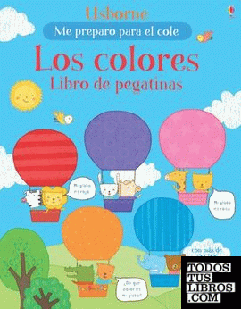 Los colores libro de pegatinas