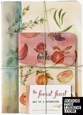 Forest feast, The - Set de 3 cuadernos (líneas, cuadriculado y blanco)