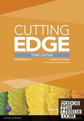 CUTTING EDGE 3RD EDITION INTERMEDIATE STUDENTS' BOOK WITH DVD AND MYENGL
