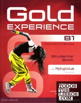 GOLD EXPERIENCE B1 STUDENTS' BOOK WITH DVD-ROM/MYLAB PACK