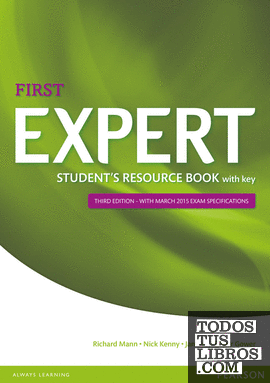 EXPERT FIRST 3RD EDITION STUDENT'S RESOURCE BOOK WITH KEY