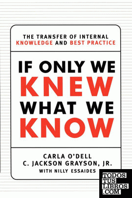 If Only We Knew What We Know The Transfer of Internal Knowledge and Best Practic