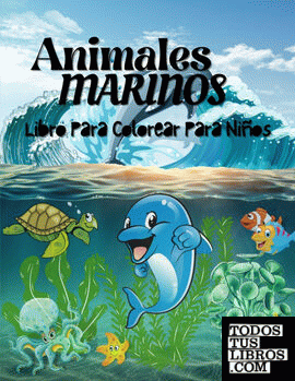 Libro para colorear de animales marinos para niños