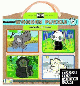 ANIMALS AT HOME: PUZZLE WOODEN