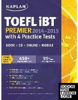 TOEFL iBT Premier 2014-2015 with 4 Practice Tests  With 2 CDROMs