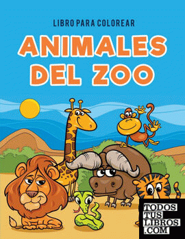 Libro para colorear animales del zoo