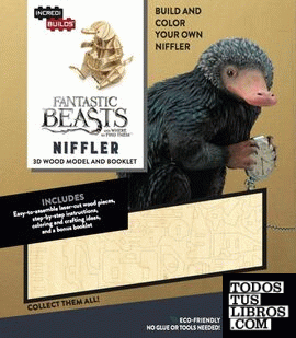 INCREDIBUILDS: FANTASTIC BEASTS AND WHERE TO FIND THEM: NIFFLER 3D WOOD MODEL AN