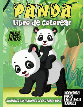 Panda Libro De Colorear Para Niños