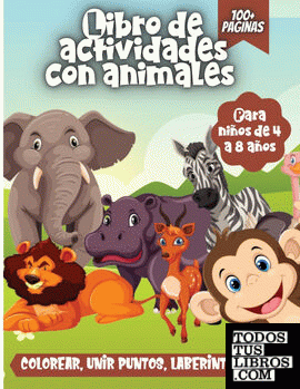 Libro De Actividades Con Animales Para Niños