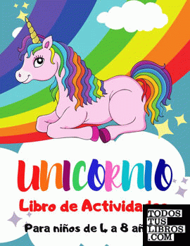 Unicornio Libro de Actividades para Niños de 4 a 8 Años