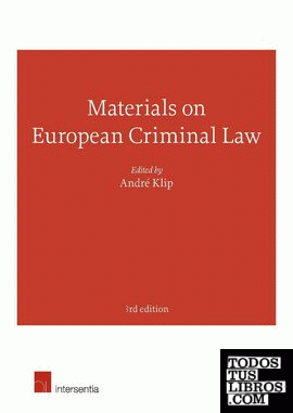 MATERIALS ON EUROPEAN CRIMINAL LAW