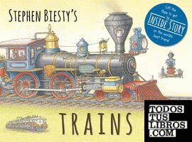 Stephen Biesty's Trains : Cased Board Book with Flaps