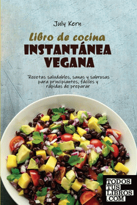 Libro de cocina instantánea vegana
