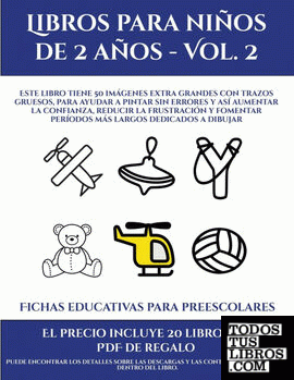 Fichas educativas para preescolares (Libros para niños de 2 años - Vol. 2)