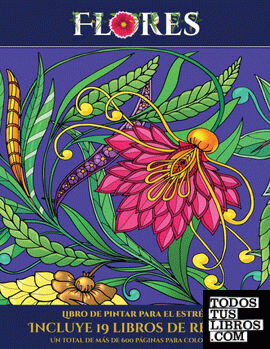 Libro De Pintar Para El Estrés (Flores) de Santiago, Garcia  978-1-83914-617-6