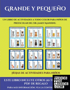 Hojas de actividades para niños (Grande y pequeño) Hojas de actividades para niños (Grande y pequeño)