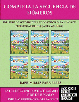 Imprimibles para bebés (Completa la secuencia de números)