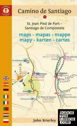 Mapa guia camino Santiago