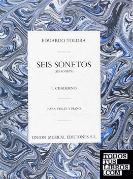 Seis sonetos. Volumen 1 para violín y piano