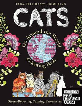 Cats Go Around the World Colouring Book