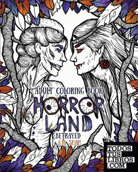 Adult Coloring Book Horror Land