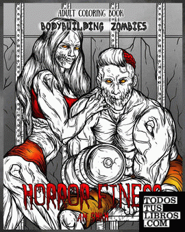 Adult Coloring Book Horror Fitness