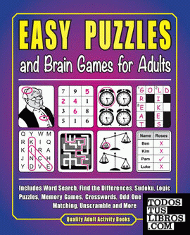 EASY PUZZLES AND BRAIN GAMES FOR ADULTS