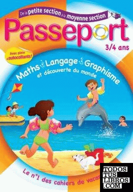 Passeport 3/4 ans- Maternelle (de la petite Section à la Moyenne Section)