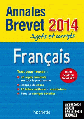 Français Brevet - Sujets et corrigés 2014