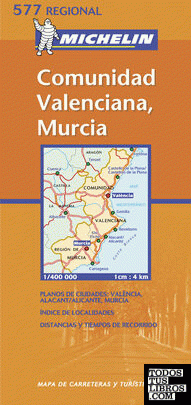 Mapa guía Comunidad Valenciana , Murcia nº 577
