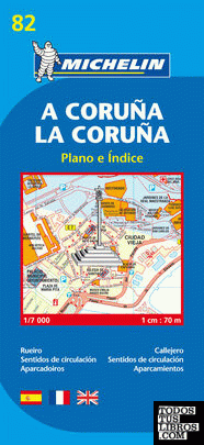 Plano A Coruña/ La Coruña