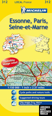 Mapa Local Essone, Paris, Seine-et-Marne