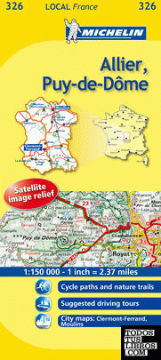 Mapa Local Allier, Puy-de-Dôme