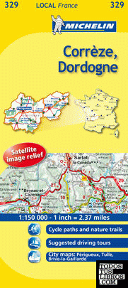Mapa Local Corrèze, Dordogne