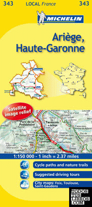 Mapa Local Ariège, Haute-Garonne
