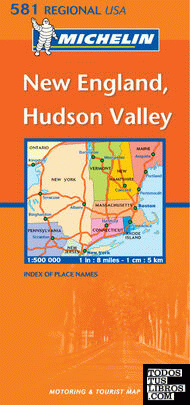 Mapa Regional New England, Hudson Valley
