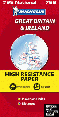 Mapa National Gran Bretaña Irlanda  "Alta Resistencia"