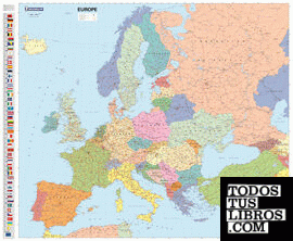 Mapa plastificado Europa Político